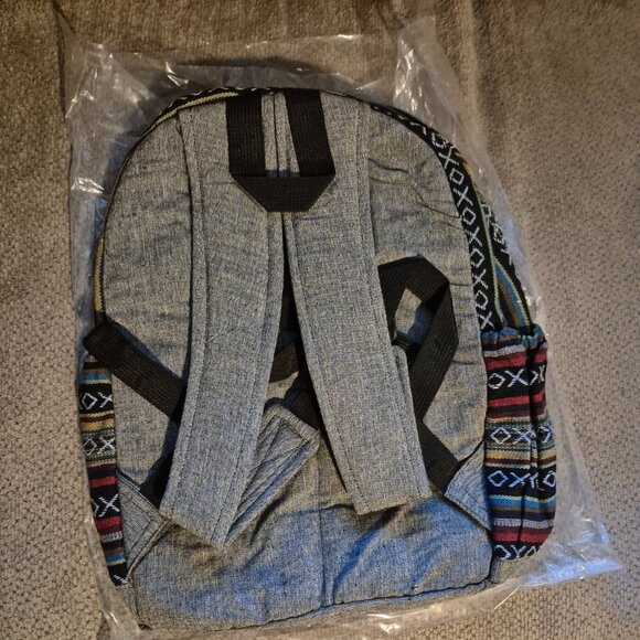 Kathmandu Imports Mushroom Backpack Lined Adjustable Straps Nepal - Picture 3 of 5